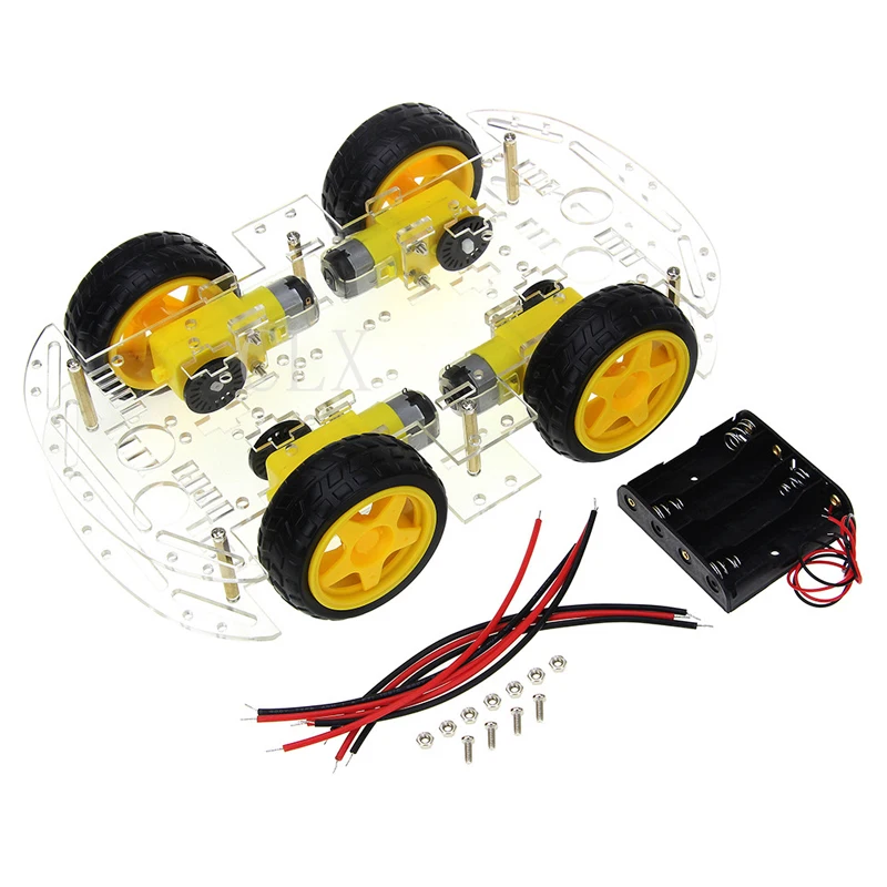 Motor Smart Robot Car Chassis DIY Kit Speed Encoder 4WD 4 Wheel Drive Car For Arduino
Motor Smart Robot Car Chassis DIY Kit Speed Encoder 4WD 4 Wheel Drive Car For Arduino
