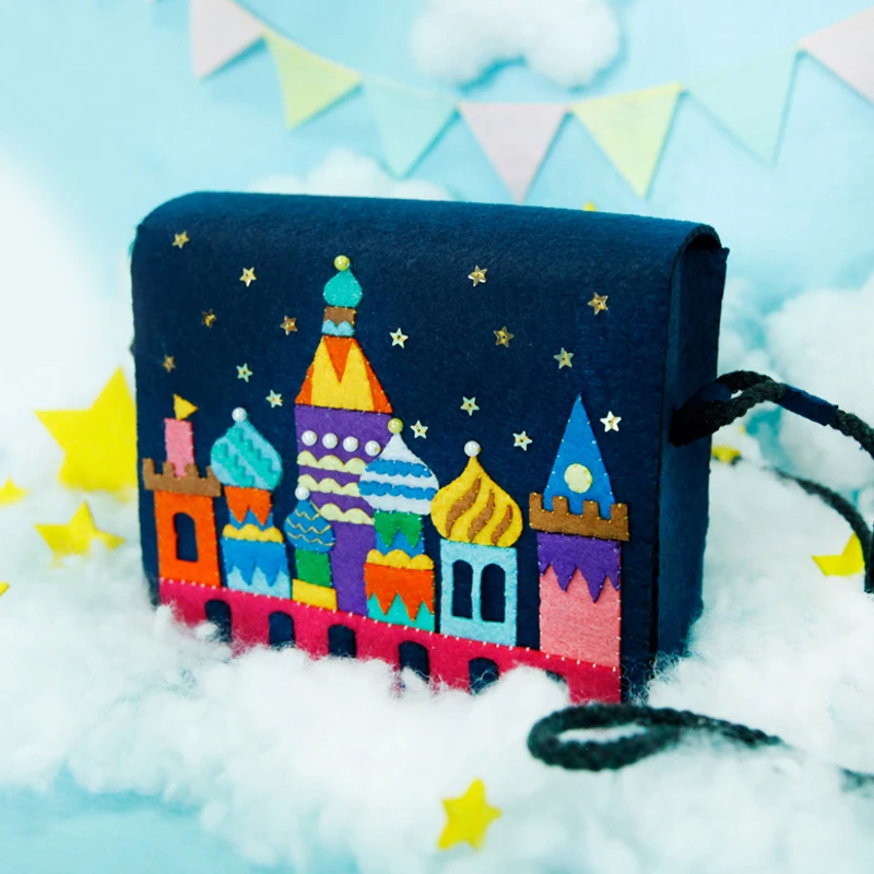 Войлочная ткань DIY сумка замок стиль для детей день рождения/фестиваль подарок