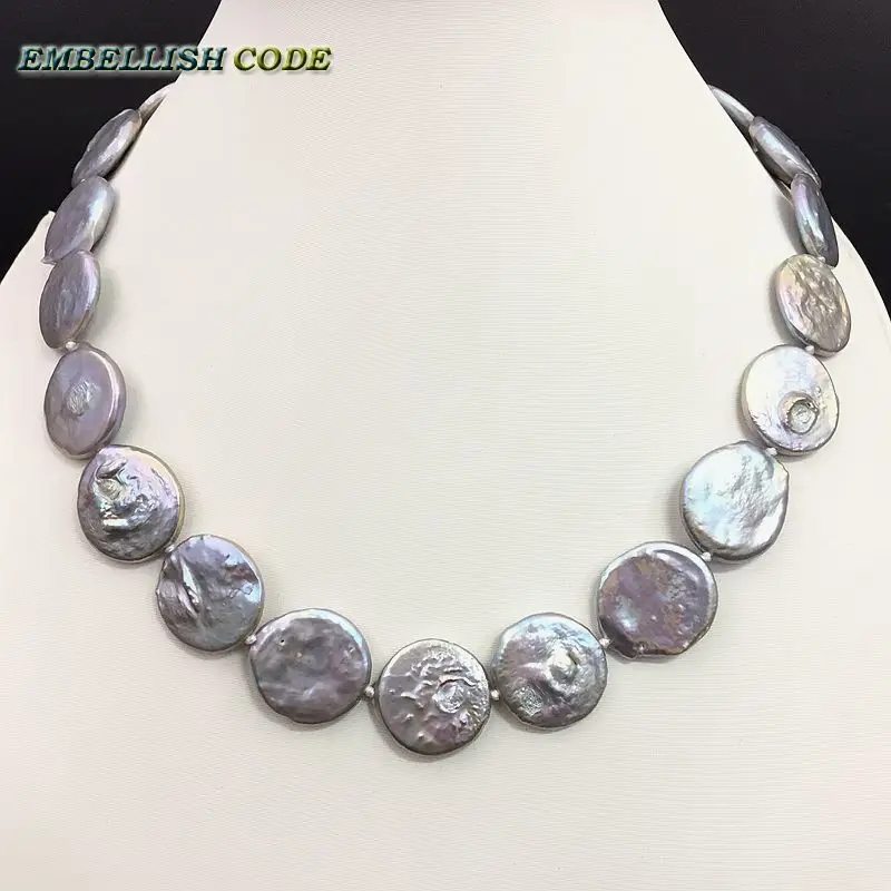 NEW baroque pearl big size choker statement necklace gray colorful round coin flat shape natural freshwater pearls fold face
NEW baroque pearl big size choker statement necklace gray colorful round coin flat shape natural freshwater pearls fold face