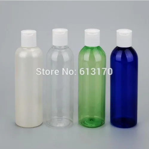 

200 мл пустые бутылки с крышкой для пресса прозрачные Бутылочки для шампуня жемчужные белые пробирки косметические упаковочные контейнеры