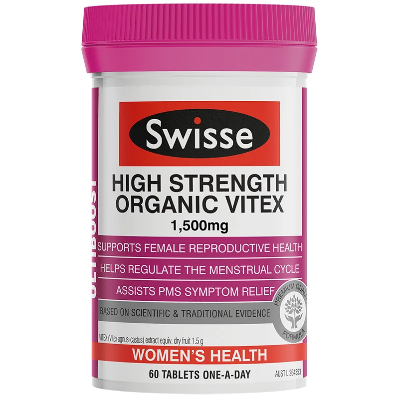 Australia Swisse Organic Vitex Support Female Women Reproductive Health Menstrual Cycle Regulation PMS Menopause Symptom Relief
Australia Swisse Organic Vitex Support Female Women Reproductive Health Menstrual Cycle Regulation PMS Menopause Symptom Relief
