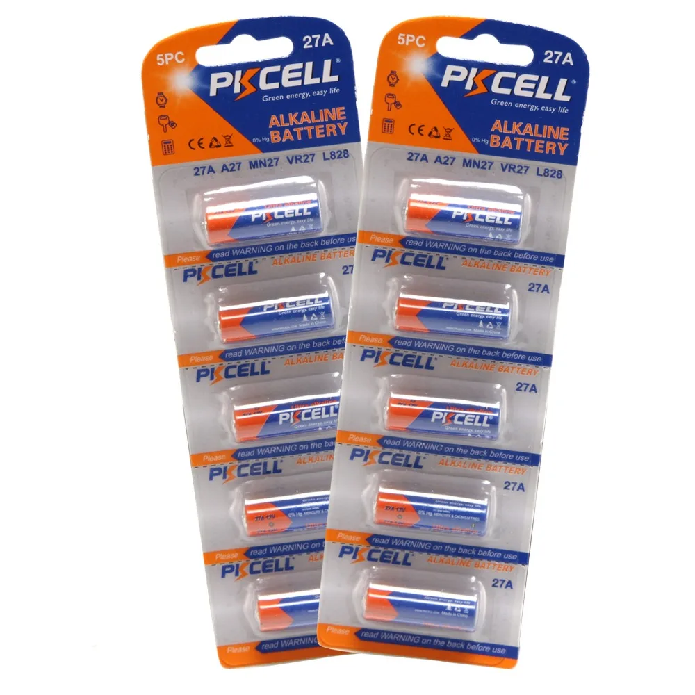 Wholesale Pkcell 100 Pieces 27A/MN27/GP27A/L828/A27 12V Battery Alkaline Single Use Batteries For Doorbell Remote
Wholesale Pkcell 100 Pieces 27A/MN27/GP27A/L828/A27 12V Battery Alkaline Single Use Batteries For Doorbell Remote