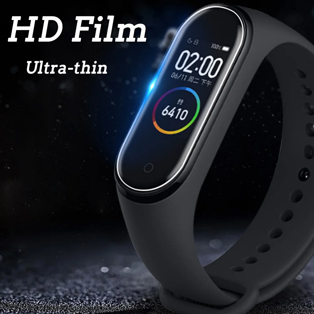 3 шт. ультра-тонкая HD Прозрачная полноэкранная Защитная пленка для xiaomi miband 4 Mi band
