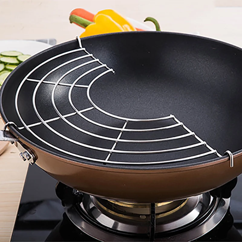 1 Pcs Stainless Steel Semicircle Steam Rack Drain Oil Filter Rack Holder Frying Rack Kitchen Tools Gadgets Pot Steamer
1 Pcs Stainless Steel Semicircle Steam Rack Drain Oil Filter Rack Holder Frying Rack Kitchen Tools Gadgets Pot Steamer
