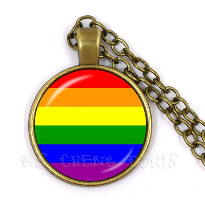 Радужное ожерелье для геев парадов женщин мужчин лесбиянок гордость с радугой