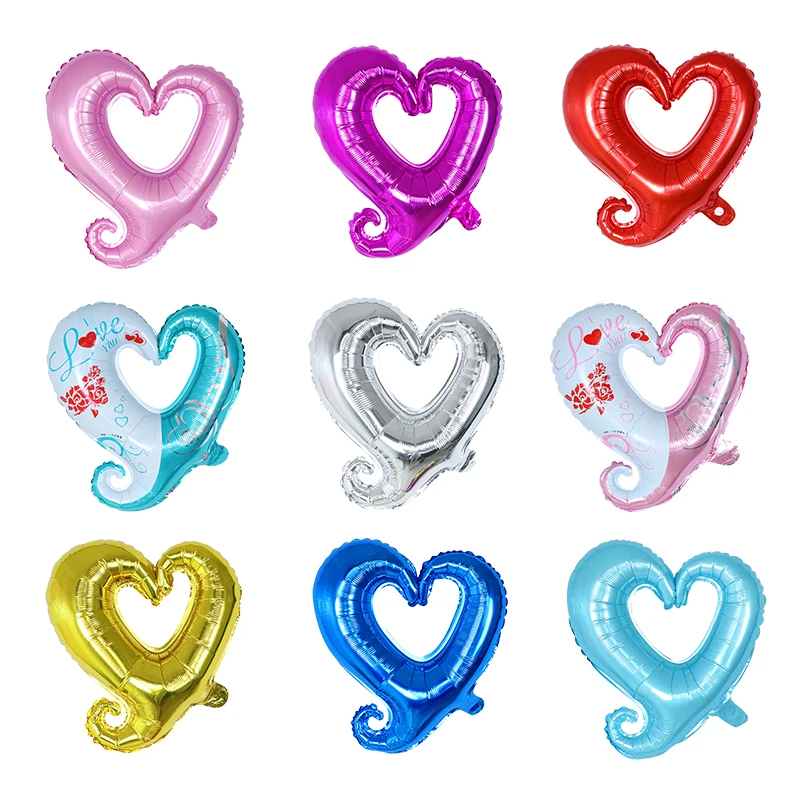 10pcs 18inch Hook Heart-Shaped Foil Balloon Inflatable Helium Balloon Valentines Day Wedding Party Decoration Ballon Supplies
10pcs 18inch Hook Heart-Shaped Foil Balloon Inflatable Helium Balloon Valentines Day Wedding Party Decoration Ballon Supplies