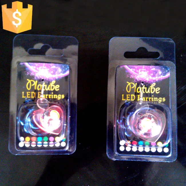 3D Heart Shaped LED Earrings Multi Color Novelty Lights Light up Earrings for Wedding Party Event 100pcs/lot
3D Heart Shaped LED Earrings Multi Color Novelty Lights Light up Earrings for Wedding Party Event 100pcs/lot