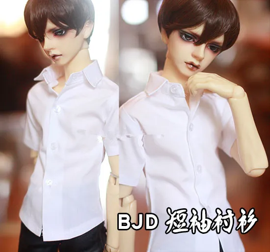 1/3 BJD doll white short sleeves for 1/3 BJD SD Uncle doll accessories doll clothes classic normal shirt