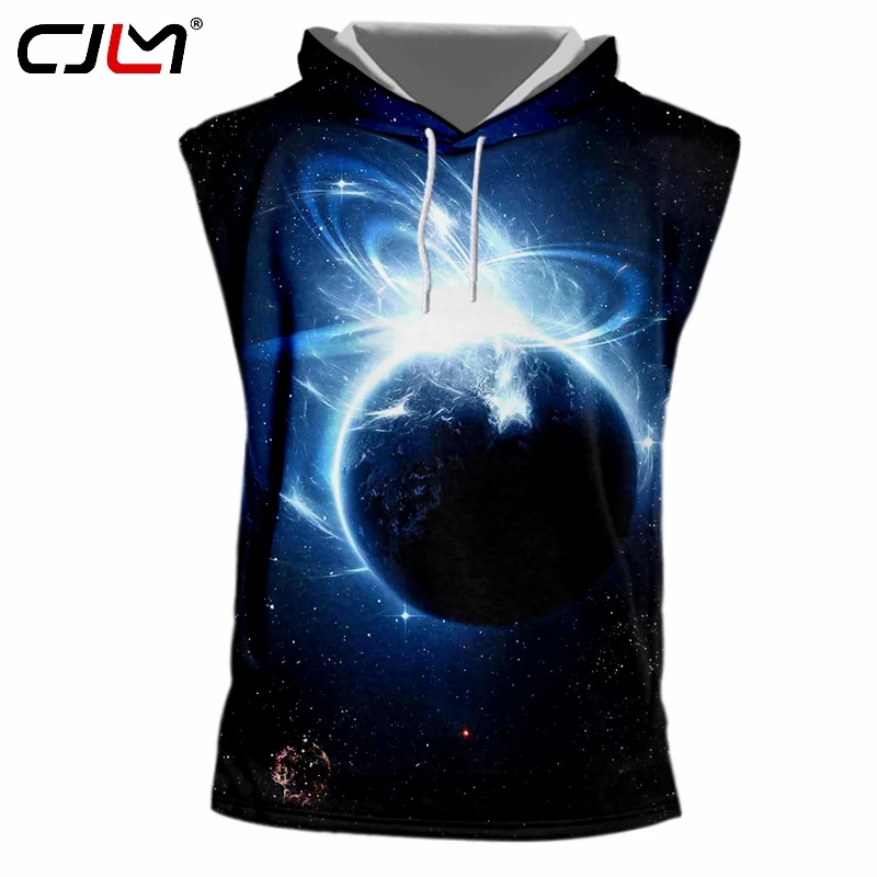 CJLM Best Selling Man Creative Hooded Tank Top Personality Vest 3D Printed Starry Sky Crashing Into The Earth Men's TankTop
CJLM Best Selling Man Creative Hooded Tank Top Personality Vest 3D Printed Starry Sky Crashing Into The Earth Men's TankTop