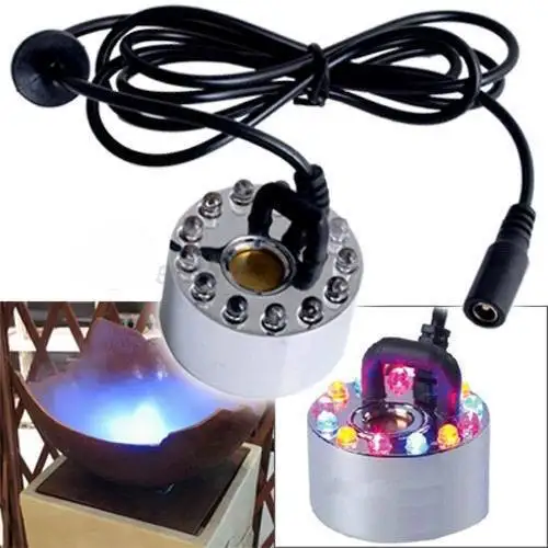 Free Shipping 1 PCS New 12 LED 20mm Mist Maker Misting Fogger Fog Water Fountain Pond Atomizer Air Humidifier Aquarium crafts
Free Shipping 1 PCS New 12 LED 20mm Mist Maker Misting Fogger Fog Water Fountain Pond Atomizer Air Humidifier Aquarium crafts
