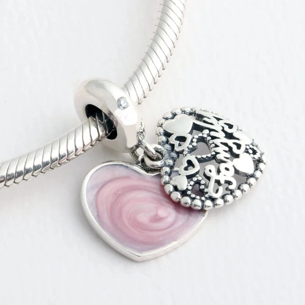 Authentic 925 Sterling Silver Charm Love Family Glaze Pendant Beads For Original Pandora Charm Bracelets & Bangles Jewelry
Authentic 925 Sterling Silver Charm Love Family Glaze Pendant Beads For Original Pandora Charm Bracelets & Bangles Jewelry