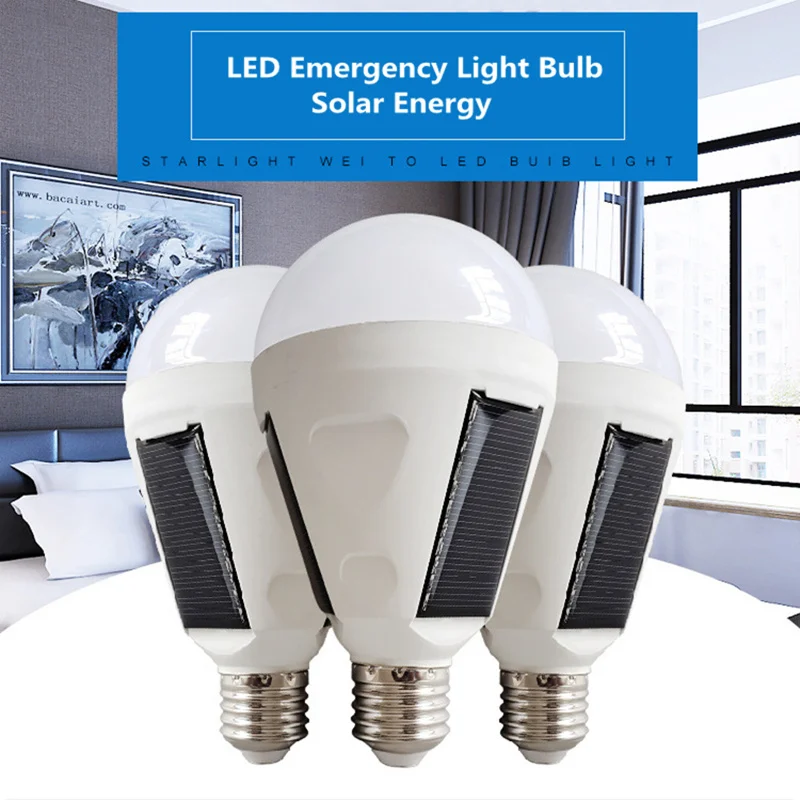 Solar LED Emergency Light Bulb AC85-265V E27 7W 12W Rechargeable Battery Lighting Lamp Intelligent Magical Bombillas Outdoor NEW
Solar LED Emergency Light Bulb AC85-265V E27 7W 12W Rechargeable Battery Lighting Lamp Intelligent Magical Bombillas Outdoor NEW