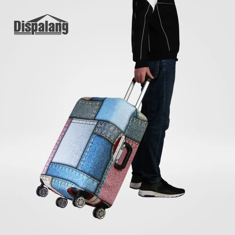 Эластичный Защитный чехол Dispalang для чемодана размеры S M L XL джинсовый аксессуар