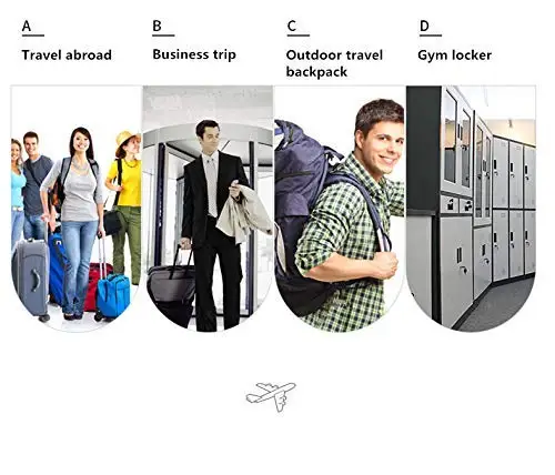 TSA замки для багажа (2 шт. в упаковке) 3 цифры Замок безопасности утвержденные