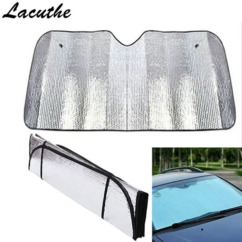 140*70CM Universal Reflective Car Aluminum foil Windscreen Sunshade Front Window Sun Shade Windshield Visor Cover UV Protect
140*70CM Universal Reflective Car Aluminum foil Windscreen Sunshade Front Window Sun Shade Windshield Visor Cover UV Protect