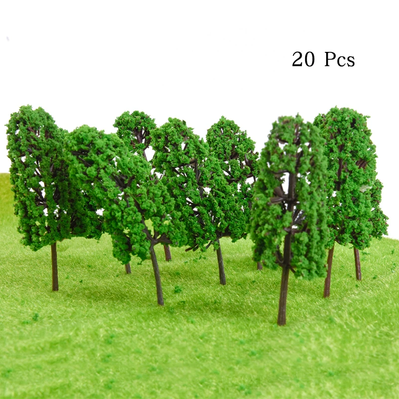 20Pcs/Lot 1/100 Scale Mini Miniature Plastic Model Trees Train Railroad Scenery for House Classroom Park Layout Scene Toy 
20Pcs/Lot 1/100 Scale Mini Miniature Plastic Model Trees Train Railroad Scenery for House Classroom Park Layout Scene Toy