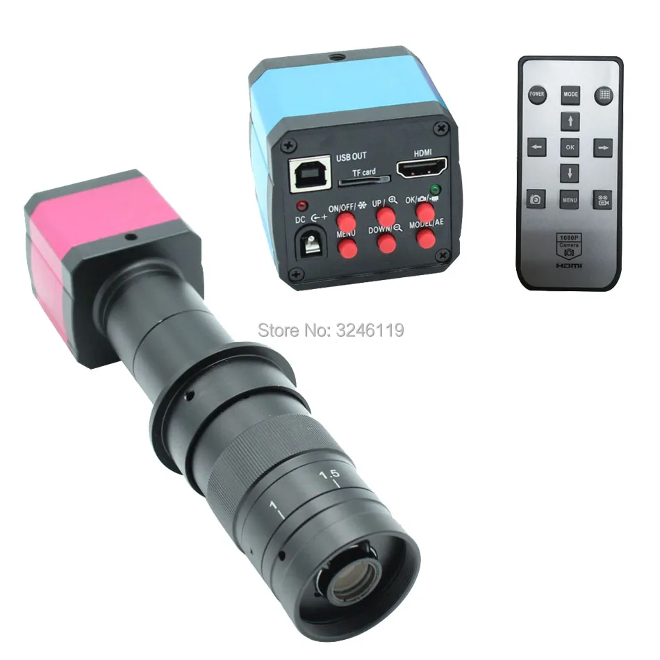 Промышленный микроскоп 14 МП 1080P HDMI USB монокулярная видеокамера TF с 100X 130X 180X 200X