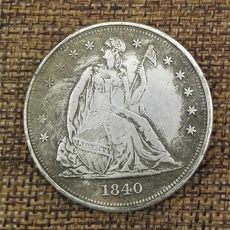 1840 of the United States makes old copper and silver coins, foreign silver coins, antique coins, and the diameter is 38MM
1840 of the United States makes old copper and silver coins, foreign silver coins, antique coins, and the diameter is 38MM