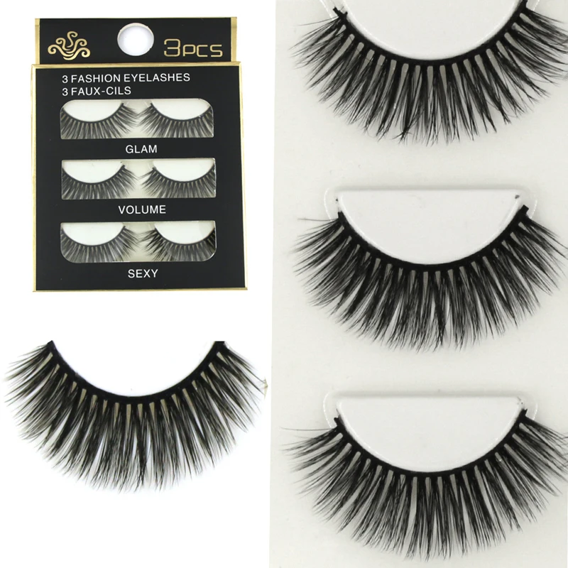 YOKPN Sexy 3D Stereo False Lashes 3 Pairs Handmade Cotton Thread Eyelash Extension Stage Makeup Thick Fake Eyelashes For Lady
YOKPN Sexy 3D Stereo False Lashes 3 Pairs Handmade Cotton Thread Eyelash Extension Stage Makeup Thick Fake Eyelashes For Lady