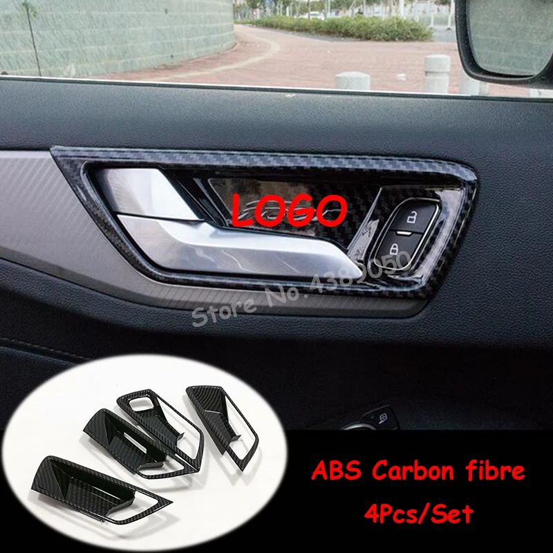 Для Ford Focus MK4 2019 ABS матовая/углеродное волокно внутренняя дверь автомобиля