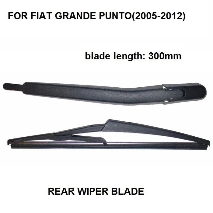 Car Accessories For FIAT GRANDE PUNTO MK3 REAR WINDSCREEN WIPER ARM AND BLADE SET NEW 2005-2012, 300MM BLADE
Car Accessories For FIAT GRANDE PUNTO MK3 REAR WINDSCREEN WIPER ARM AND BLADE SET NEW 2005-2012, 300MM BLADE