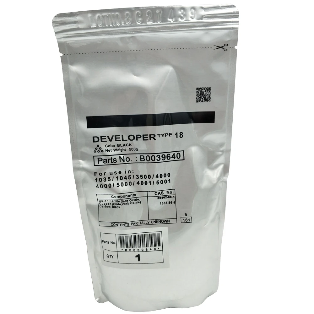 1PC 500g Black Developer Parts Type 18 For Ricoh MP 4000 5000 compatible MP4000 MP5000 Copier spare parts
1PC 500g Black Developer Parts Type 18 For Ricoh MP 4000 5000 compatible MP4000 MP5000 Copier spare parts