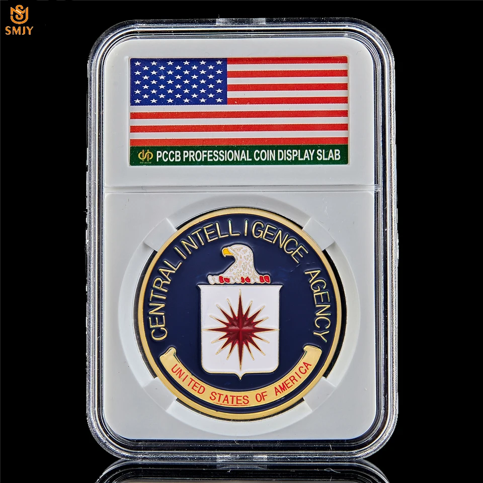 US Central Intelligence Agency Gold Plated Metal USA CIA Military Token Challenge Coin Collection W/PCCB Display
US Central Intelligence Agency Gold Plated Metal USA CIA Military Token Challenge Coin Collection W/PCCB Display