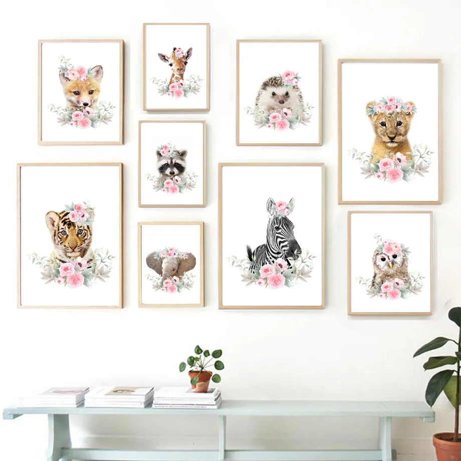 Cute Animal Lion Elephant Fox Tiger Wall Art Canvas Painting Nordic Posters And Prints Nursery Wall Pictures Kids Room Decor
Cute Animal Lion Elephant Fox Tiger Wall Art Canvas Painting Nordic Posters And Prints Nursery Wall Pictures Kids Room Decor