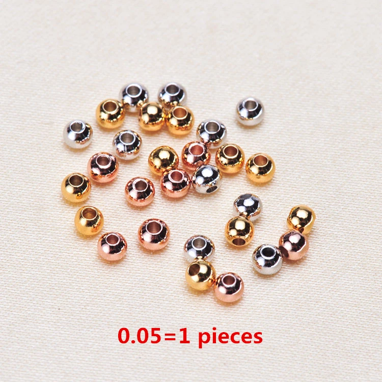 DIY Bead Gold Pick Size 2/3mm Smooth Ball Spacer Beads Jewelry Findings Making Wholesale
DIY Bead Gold Pick Size 2/3mm Smooth Ball Spacer Beads Jewelry Findings Making Wholesale