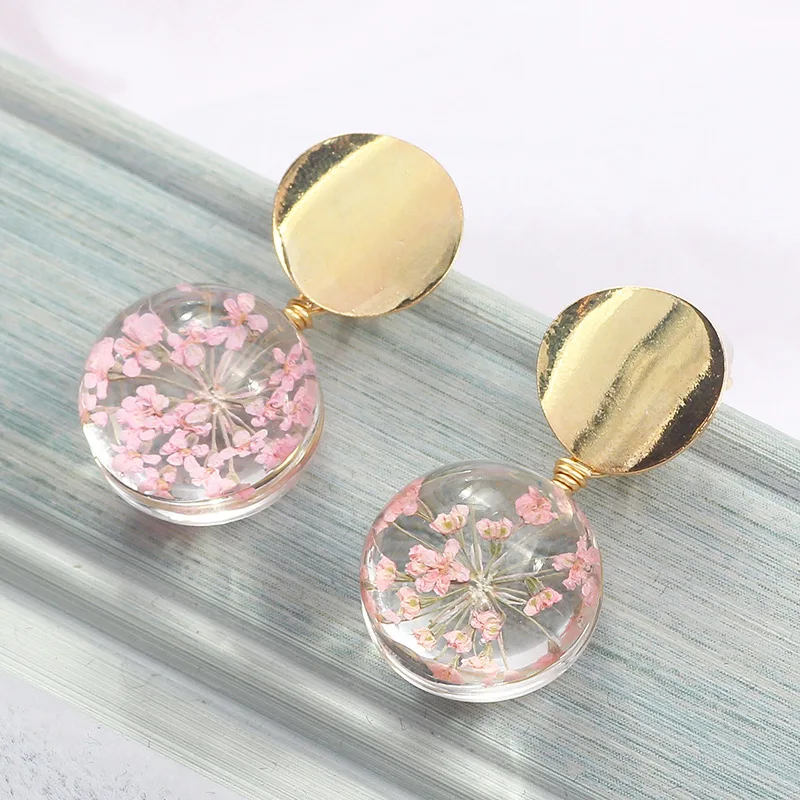 Earings Fashion Jewelry Metal Earring With Romantic Petals Glass Ball Drop Earrings Elegance Valentine's Day Earring Girl
Earings Fashion Jewelry Metal Earring With Romantic Petals Glass Ball Drop Earrings Elegance Valentine's Day Earring Girl