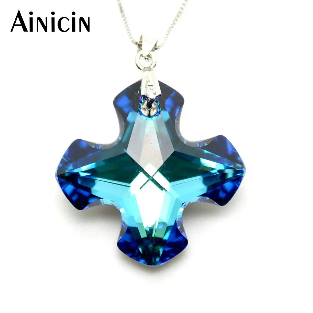 Ainicin Royal Blue Crystal Fine Cutting Faceted Cross Shape Pendant Necklace Fashion Women Jewelry Gifts
Ainicin Royal Blue Crystal Fine Cutting Faceted Cross Shape Pendant Necklace Fashion Women Jewelry Gifts