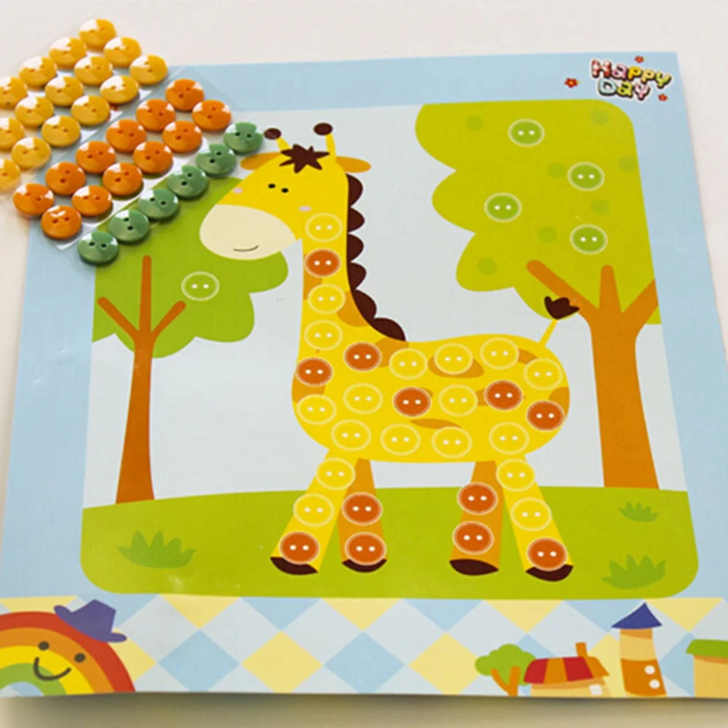 1pc Children Craft Toys Button Puzzle Stickers Handmade Kids DIY Toys Gift Random
1pc Children Craft Toys Button Puzzle Stickers Handmade Kids DIY Toys Gift Random