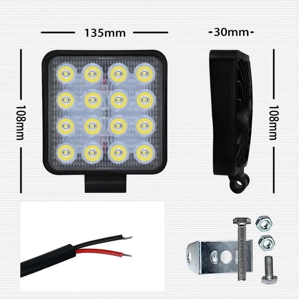 4 Inch 9 - 30V 48W 4800LM 6000K White Llight Led Work Light Bar Fit for Off-Road Suv Boat 4X4 Jeep JK 4Wd Truck 12V-24V
4 Inch 9 - 30V 48W 4800LM 6000K White Llight Led Work Light Bar Fit for Off-Road Suv Boat 4X4 Jeep JK 4Wd Truck 12V-24V