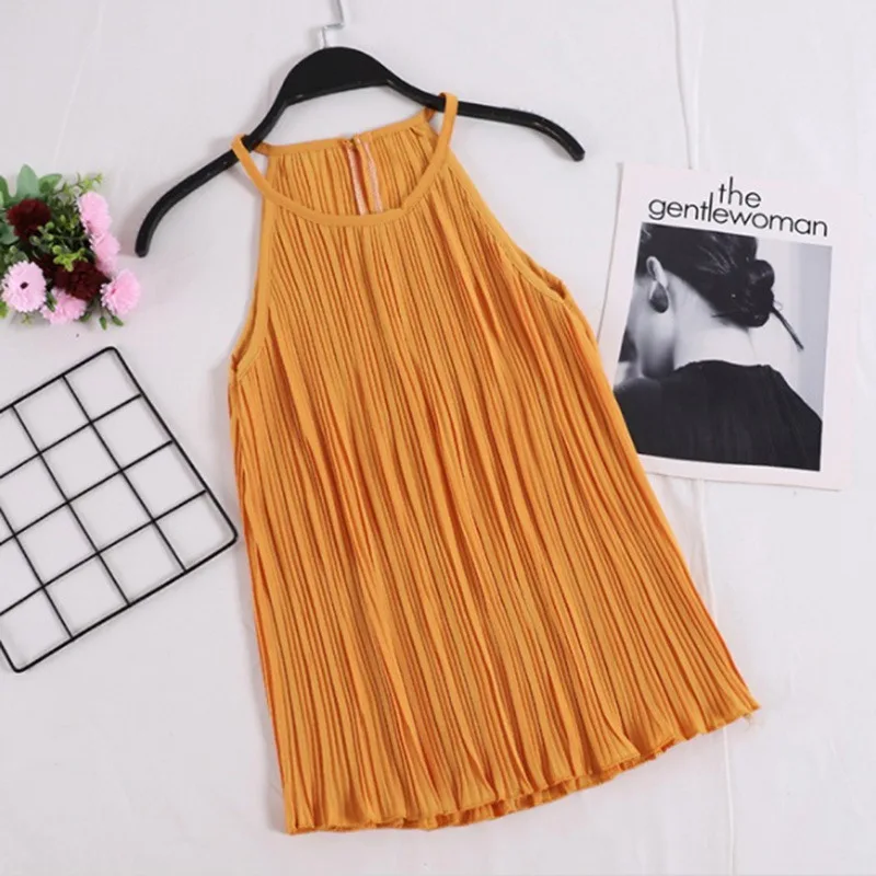Women Ruched Chiffon Striped Camis Tops Spaghetti Straps Fashion Sweet Women Solid Color Tops Summer Style Camisole Tops
Women Ruched Chiffon Striped Camis Tops Spaghetti Straps Fashion Sweet Women Solid Color Tops Summer Style Camisole Tops