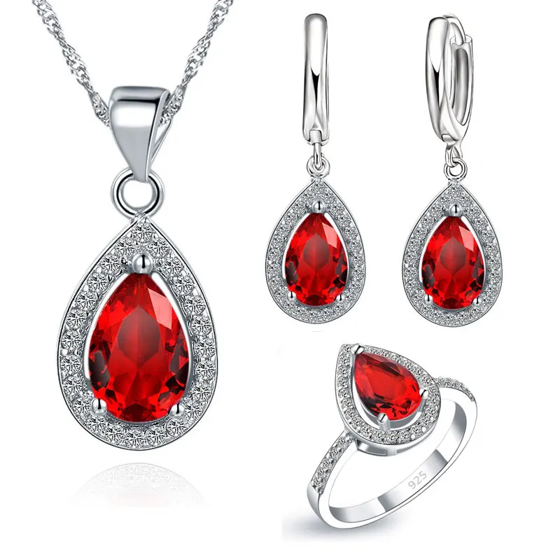 New Arrival Wedding Jewelry Sets Purple Cubic Zircon Necklace/Earring/Ring Optional full Size For Ring Free Shipping
New Arrival Wedding Jewelry Sets Purple Cubic Zircon Necklace/Earring/Ring Optional full Size For Ring Free Shipping