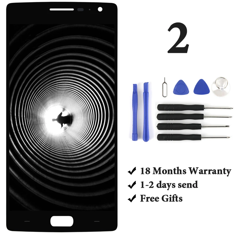 Для Oneplus Two 2 ЖК дисплей с сенсорным экраном в сборе Замена рамкой для lcd 1 + A2001 A2003