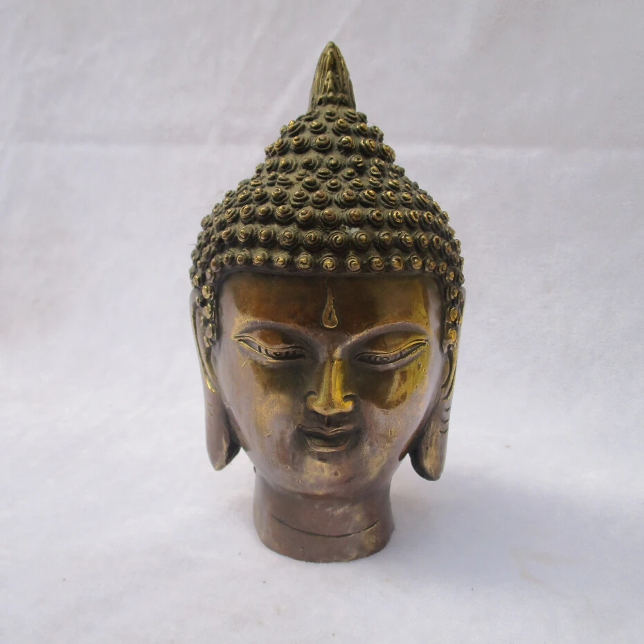 Collectible Chinese Decorated Old Copper Carved Buddha head Sculpture /Antique Buddha statue 04
Collectible Chinese Decorated Old Copper Carved Buddha head Sculpture /Antique Buddha statue 04