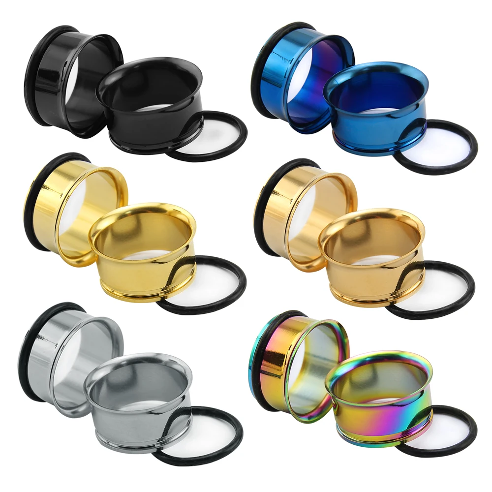 6 Pairs/Lot Stainless Steel Plug Piercing Jewelry Charm Single Flare Flesh Tunnel Ear Plugs Gauge Earring Expander Ear Stretcher
6 Pairs/Lot Stainless Steel Plug Piercing Jewelry Charm Single Flare Flesh Tunnel Ear Plugs Gauge Earring Expander Ear Stretcher