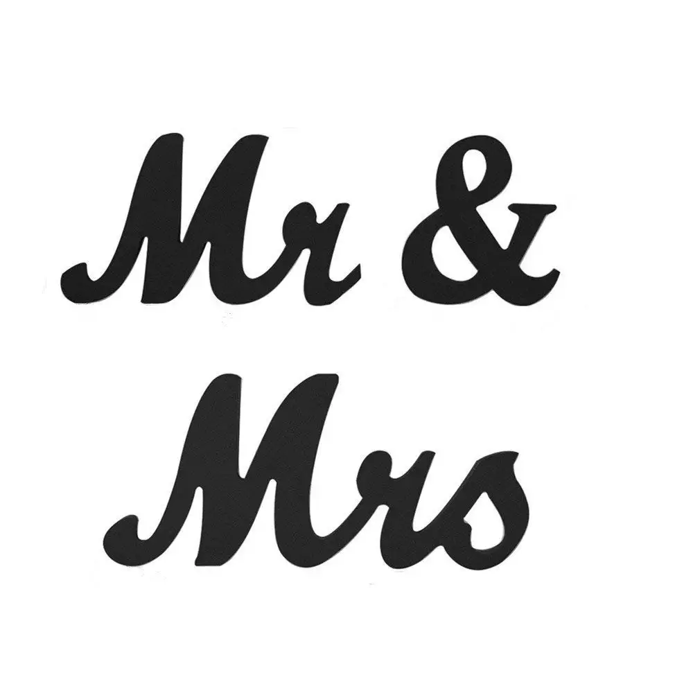 Настольные украшения Mr and Mrs буквы декоративные для реквизиты свадебной