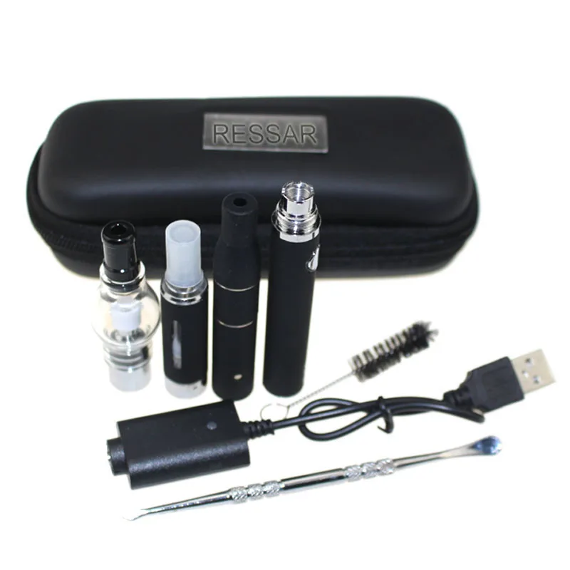 10pcs/lot 3 in 1 Wax Vaporizer Pen Kit Dry Herb electronic cigarettes zipper case kit with atomizer MT3 Glass atomizer AGO G5
10pcs/lot 3 in 1 Wax Vaporizer Pen Kit Dry Herb electronic cigarettes zipper case kit with atomizer MT3 Glass atomizer AGO G5