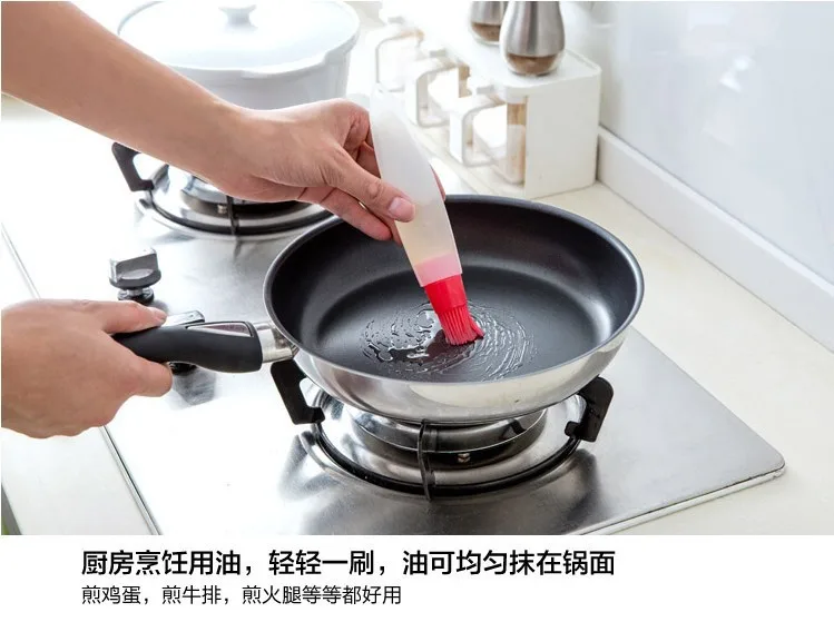 Wholesale Silicone Baking Brush Liquid Oil Pen Cake Butter Bread Pastry Brush Baking Tool BBQ Utensil Safety Basting Brush
Wholesale Silicone Baking Brush Liquid Oil Pen Cake Butter Bread Pastry Brush Baking Tool BBQ Utensil Safety Basting Brush