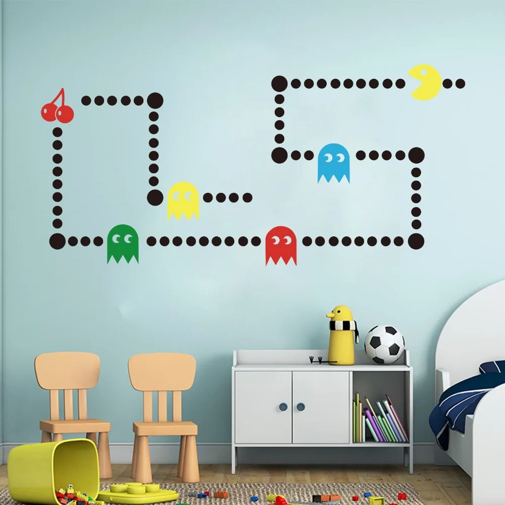Cartoon Pacman Game Wall Sticker Kids Room Nursery Game Xbox Space Invaders PACMAN Wall Decal Bedroom Play Room Vinyl Decor
Cartoon Pacman Game Wall Sticker Kids Room Nursery Game Xbox Space Invaders PACMAN Wall Decal Bedroom Play Room Vinyl Decor