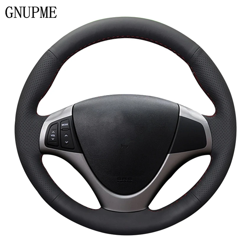 DIY Hand-stitched Black Artificial Leather Car Steering Wheel Cover for Hyundai I30 2008 2009 2010 FD
DIY Hand-stitched Black Artificial Leather Car Steering Wheel Cover for Hyundai I30 2008 2009 2010 FD