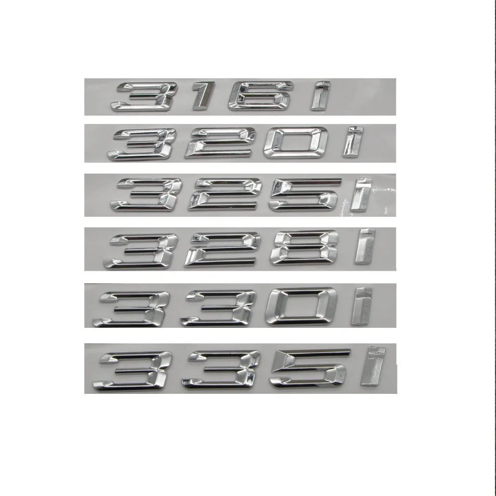 Chrome Silver ABS Number Letters Word Car Trunk Badge Emblem Emblems for BMW 3 Series 318i 316i 320i 330i 335i 325i 328i 340i
Chrome Silver ABS Number Letters Word Car Trunk Badge Emblem Emblems for BMW 3 Series 318i 316i 320i 330i 335i 325i 328i 340i