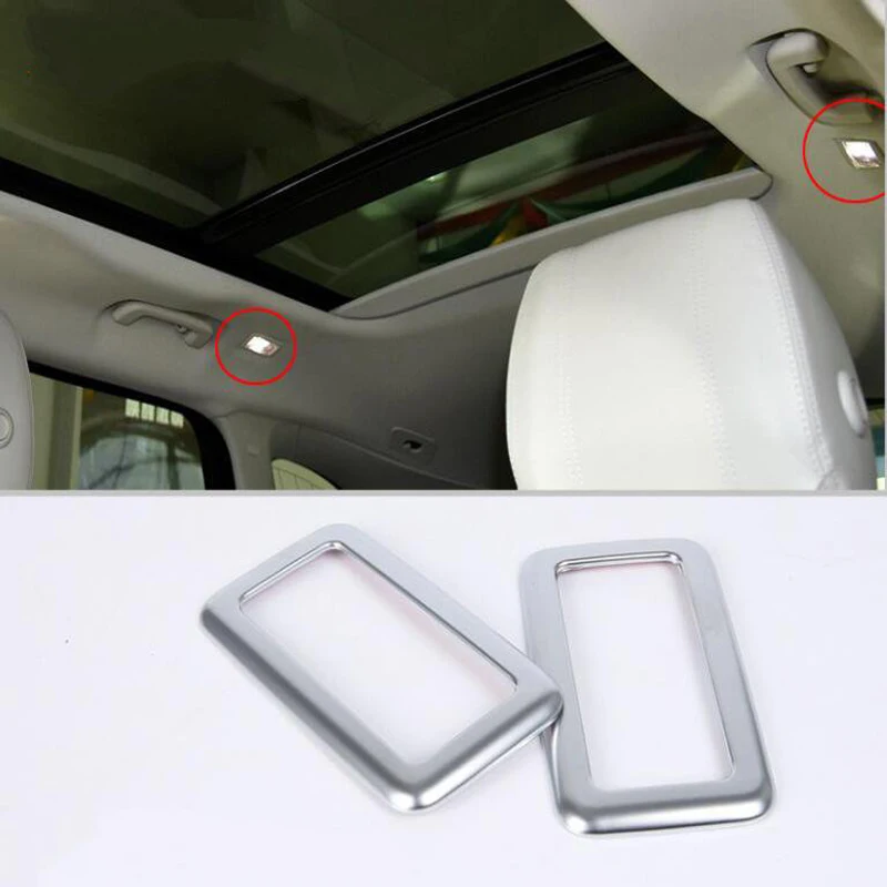 For Range Rover Velar 2018 2PCS Matte ABS Chrome Car Rear Roof Dome Lamp Reading Light Cover Trim Car Styling Accessories
For Range Rover Velar 2018 2PCS Matte ABS Chrome Car Rear Roof Dome Lamp Reading Light Cover Trim Car Styling Accessories
