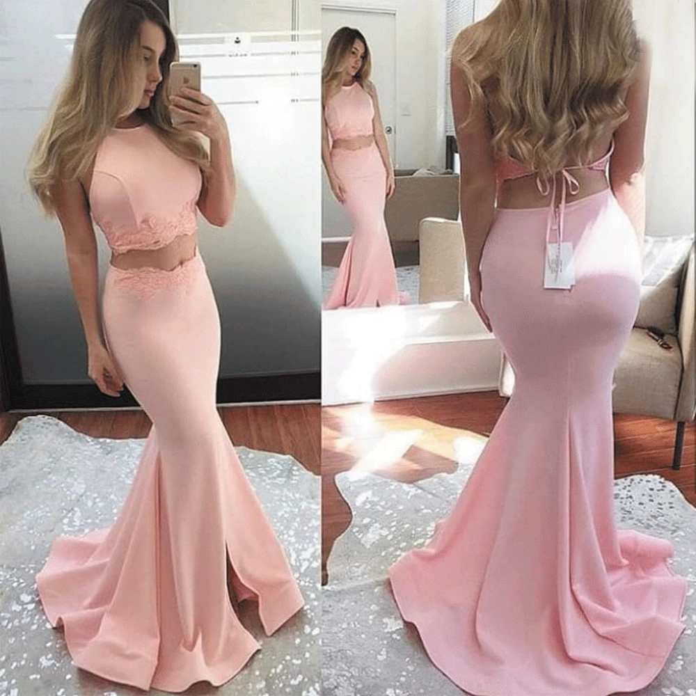 SuperKimJo Robe De Soiree Pink Evening Dresses 2020 Long Mermaid Satin Sexy Women Formal Dresses Two Piece Prom Dresses
SuperKimJo Robe De Soiree Pink Evening Dresses 2020 Long Mermaid Satin Sexy Women Formal Dresses Two Piece Prom Dresses