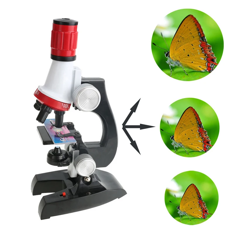 New Kids Educational Microscope Kit Science School Magnifying Tool Set With Tweezers
New Kids Educational Microscope Kit Science School Magnifying Tool Set With Tweezers