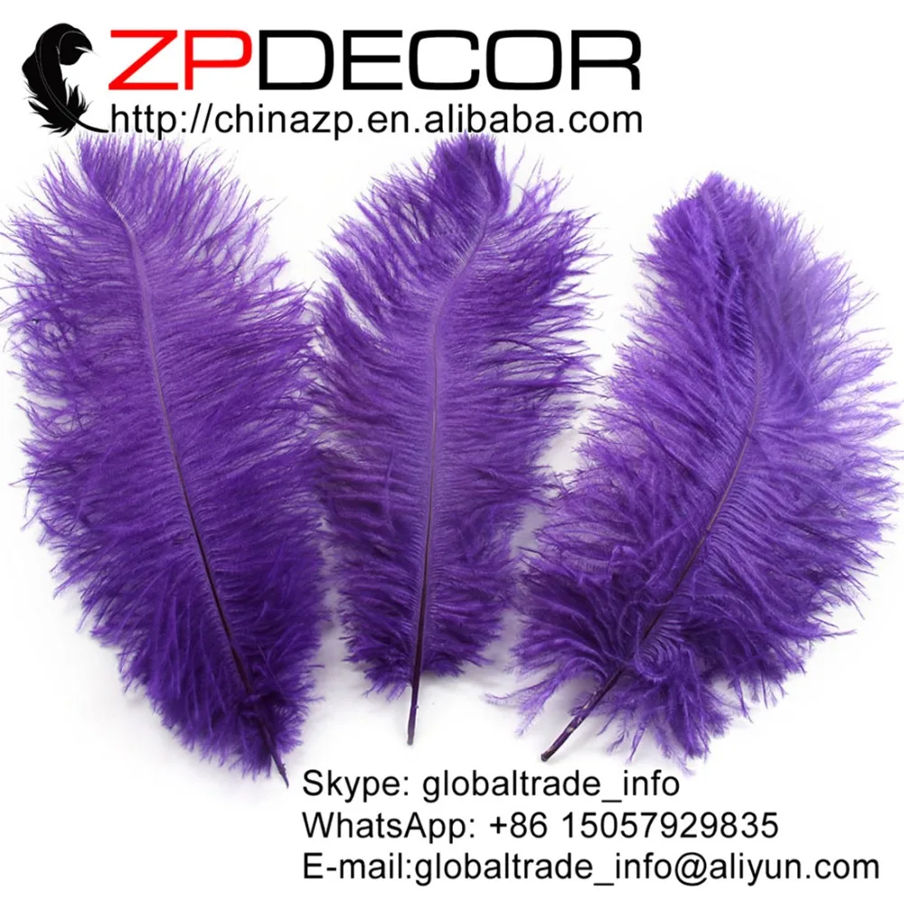 ZPDECOR 100 pcs/lot 25-30cm(10-12inch)Hand Select Purple Dyed Ostrich Plume Feathers For Decorations
ZPDECOR 100 pcs/lot 25-30cm(10-12inch)Hand Select Purple Dyed Ostrich Plume Feathers For Decorations