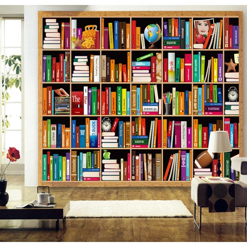 Custom photo wallpaper Bookshelf background wallpaper murals 3D mural KTV cafe bar custom 3d wallpaper
Custom photo wallpaper Bookshelf background wallpaper murals 3D mural KTV cafe bar custom 3d wallpaper