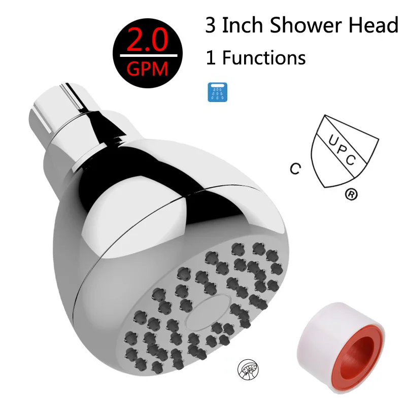 1pc ABS Pressurized Water-saving Rotating Top Sprinkler Shower Head 3 inch Chrome Sprayer
1pc ABS Pressurized Water-saving Rotating Top Sprinkler Shower Head 3 inch Chrome Sprayer